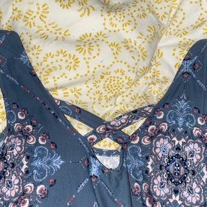 Cute blue patterned summer dress